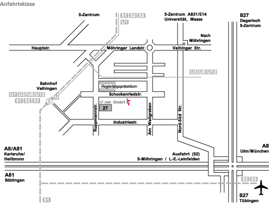 Wegbeschreibung-Plan